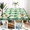 MikiUp St. Patrick's Day Checkered Rectangle Tablecloth - Waterproof and Washable Holiday Green Shamrock Table Cloth Decorative Table Cover for Outdoor, Indoor Party Dining Room, 60 x 84 Inch